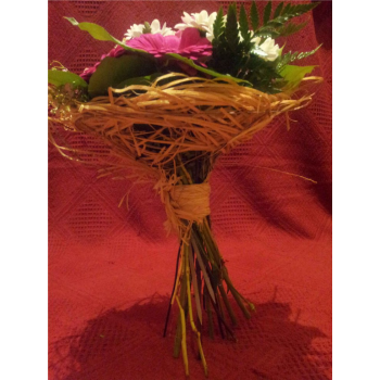Bouquet blanco y rosa