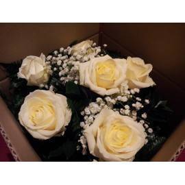Ramo de 4 rosas blancas Ramo de 4 rosas blancas
