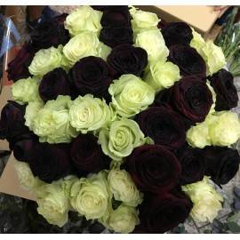 Rosas negras y blancas Rosas negras y blancas