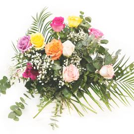 12 rosas variadas