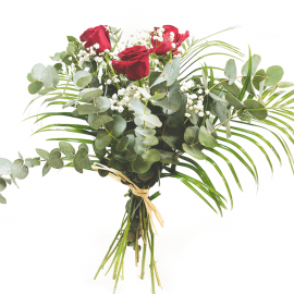 Trío de rosas rojas Trío de rosas rojas