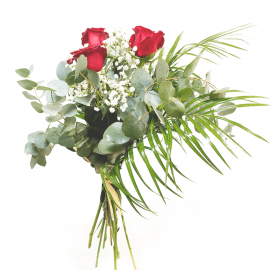 Arreglo de tres rosas rojas Arreglo de tres rosas rojas