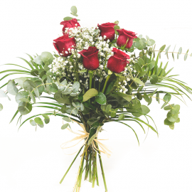 Media docena de rosas rojas Media docena de rosas rojas